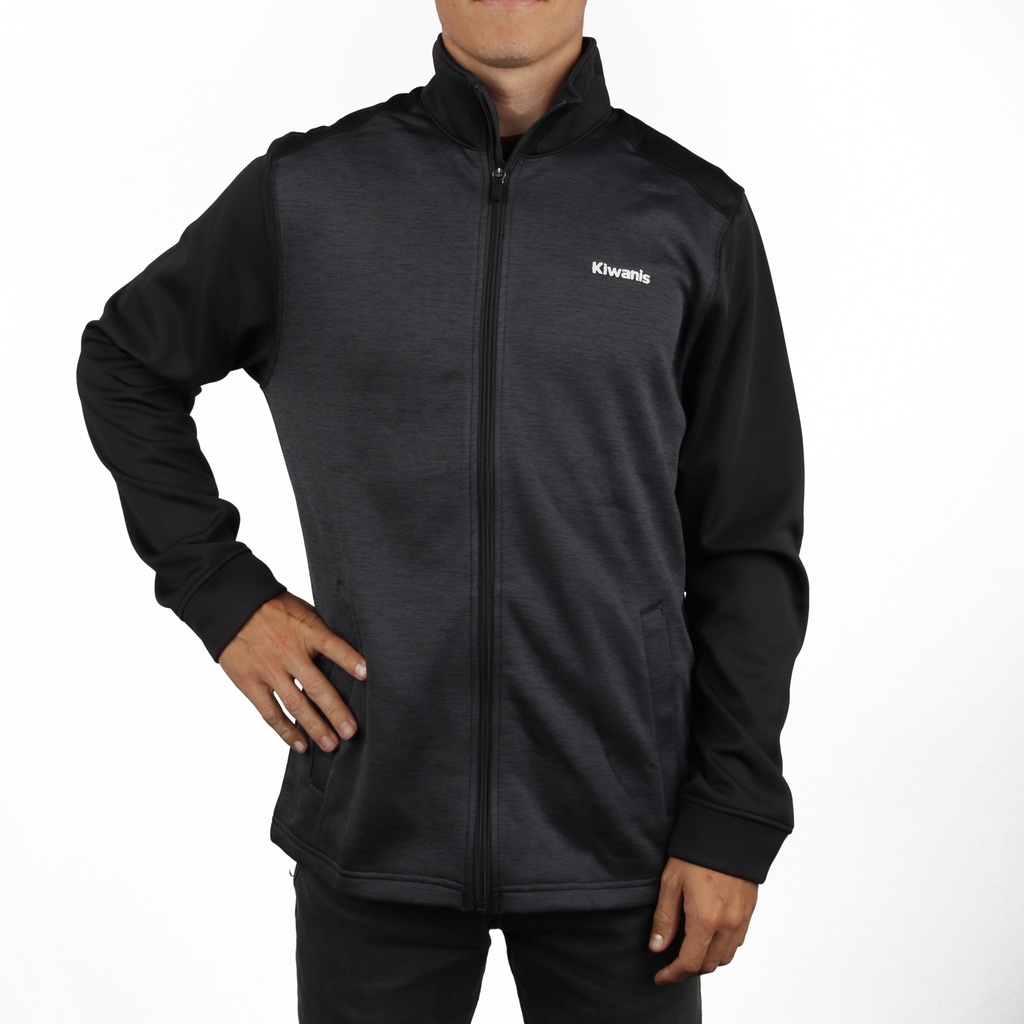 Devon Jones Men s Newbury Colorblock M lange Fleece Full zip